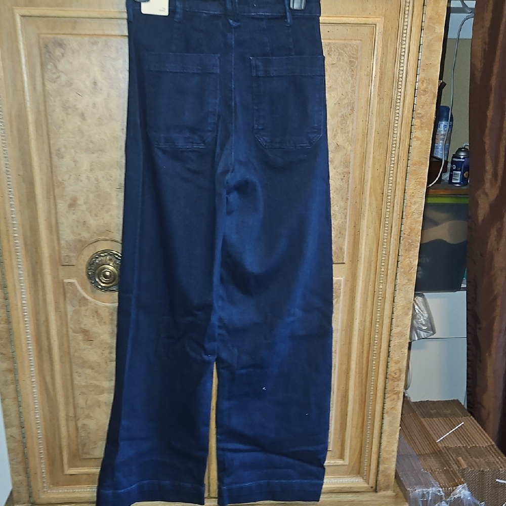 Anthropologie Pilcro Wide-Leg Pants - Deep Blue - Picture 9 of 9